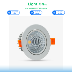 Đèn LED âm trần Downlight xoay góc AT40 95/12W Rạng Đông